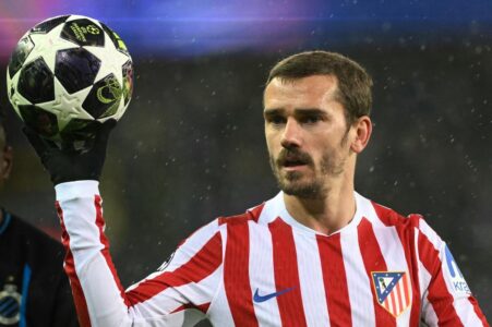Antoine Griezmann sous le maillot de l’Atlético de Madrid