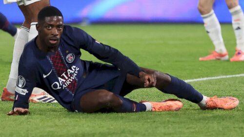 Ousmane Dembélé remplacé lors du match PSG contre Chelsea