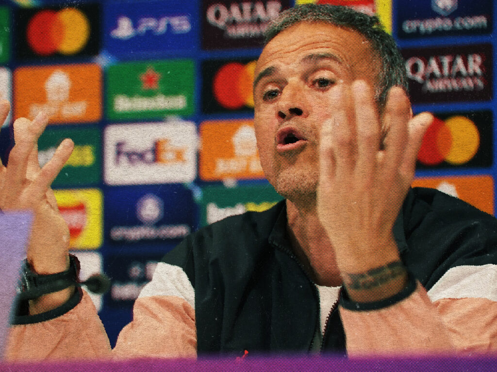 Luis Enrique en conférence de presse avant le match PSG -Angers
