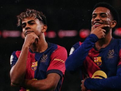 Lamine Yamal et Alejandro Baldé sous le maillot du FC Barcelone, alors que la situation du défenseur suscite des interrogations.