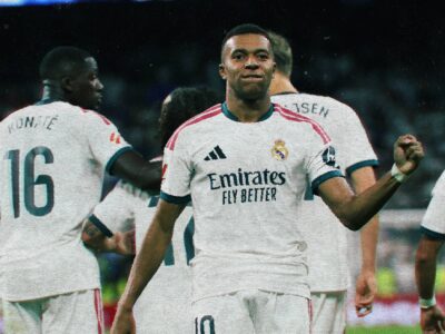 Kylian Mbappé lors d’une cérémonie du Ballon d’Or.