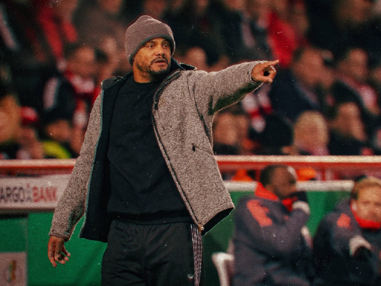 Vincent Kompany, entraîneur du Bayern Munich, lors d’une apparition publique.