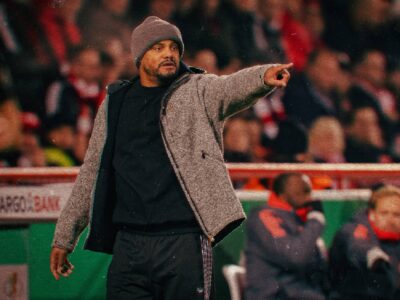 Vincent Kompany, entraîneur du Bayern Munich, lors d’une apparition publique.