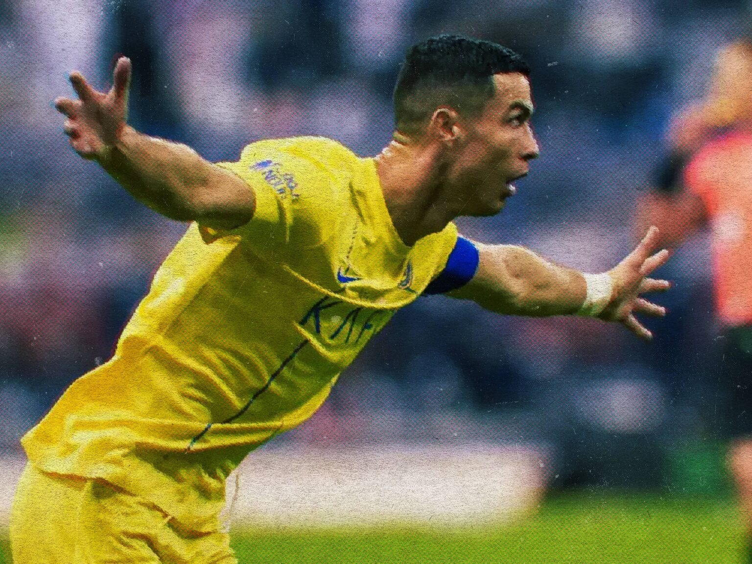 Cristiano Ronaldo célèbre son 981e but en carrière avec Al-Nassr.