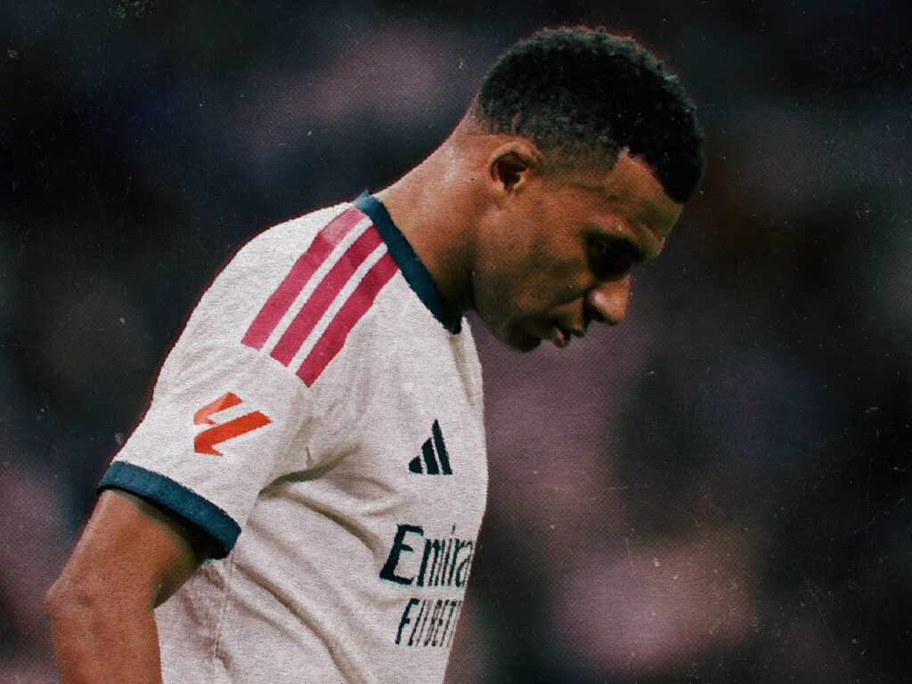 Kylian Mbappé lors d’une interview à l’origine d’une polémique en Chine.