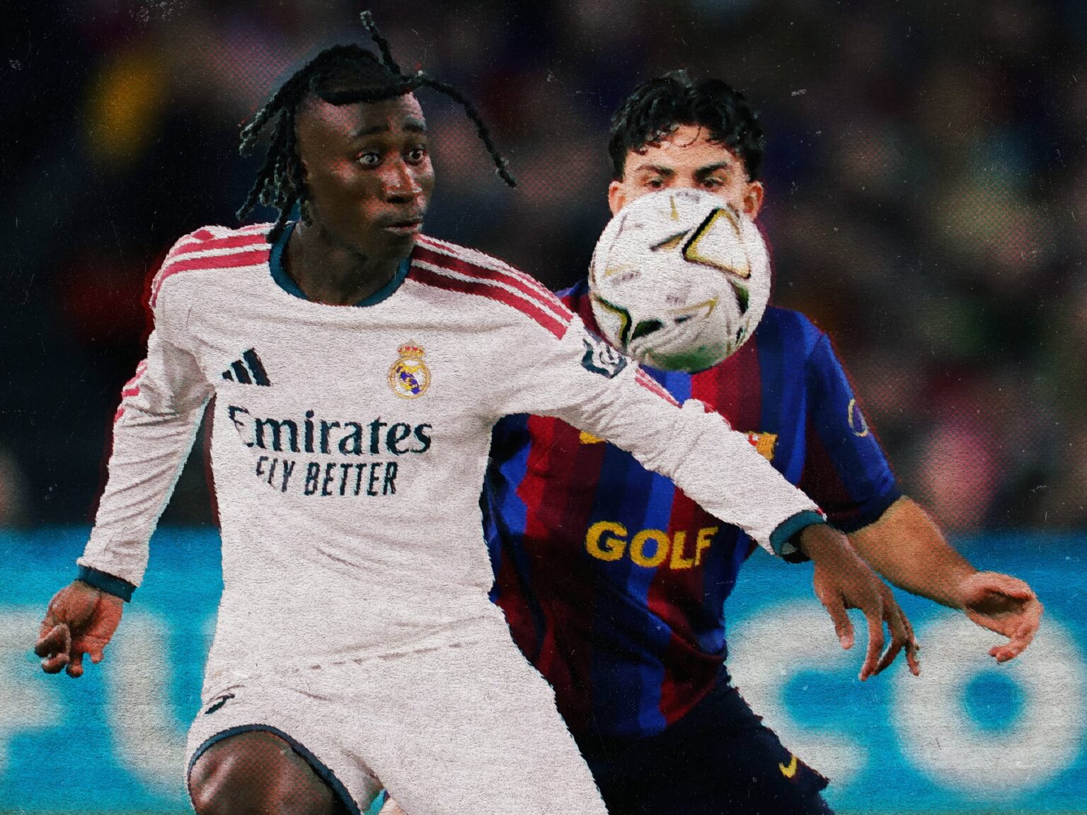 Les joueurs du FC Barcelone après le Clasico face au Real Madrid.