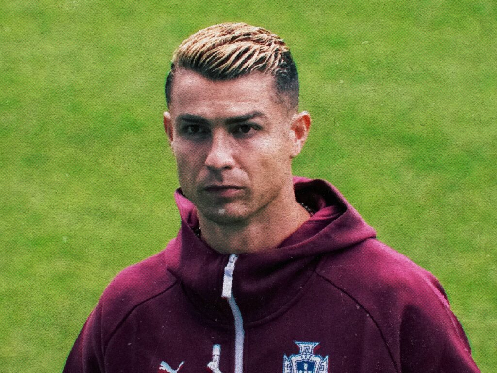 Cristiano Ronaldo sous le maillot du Portugal lors d’un match international.